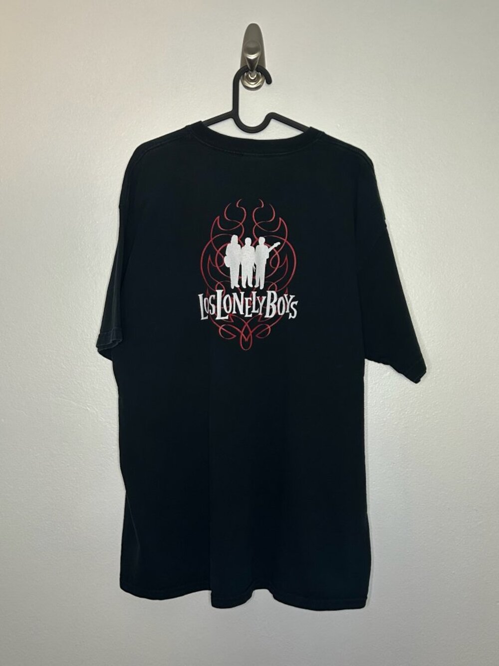 Vintage Los Lonely Boys Graphic T-Shirt - Black Size XL